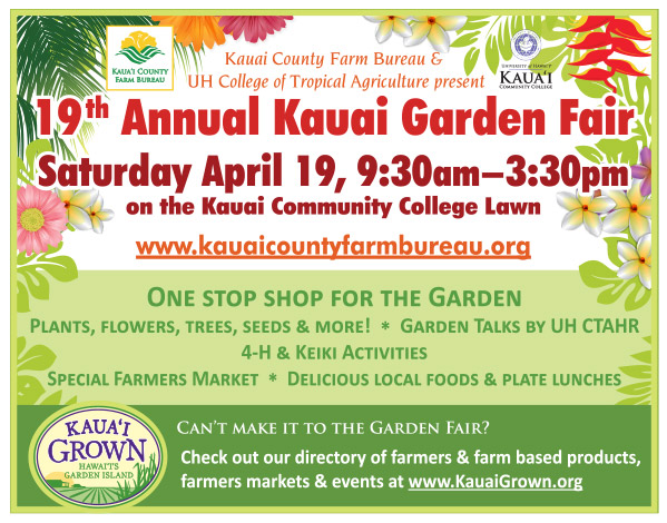 19th Annual Garden Fair at Kauai Community Market